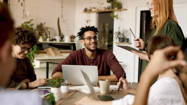 Entspannte Office Situation